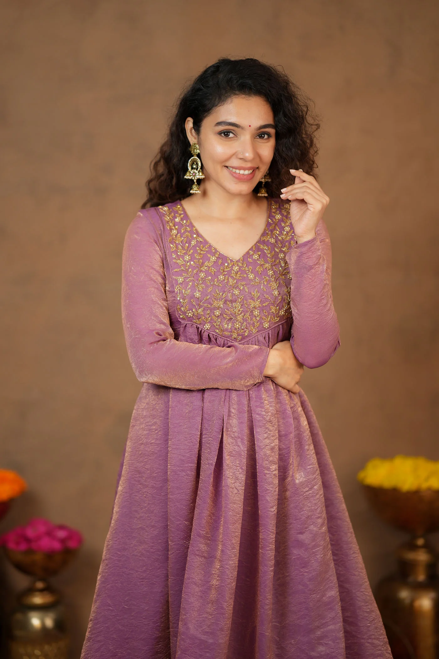 Upasanna Pastel Pink Kurta Set (Set of 2) - Image 16