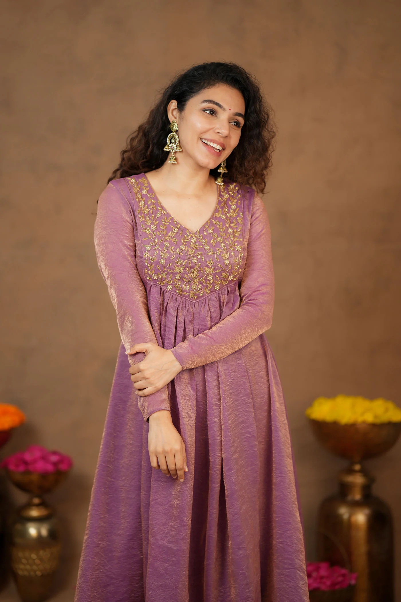 Upasanna Pastel Pink Kurta Set (Set of 2) - Image 17
