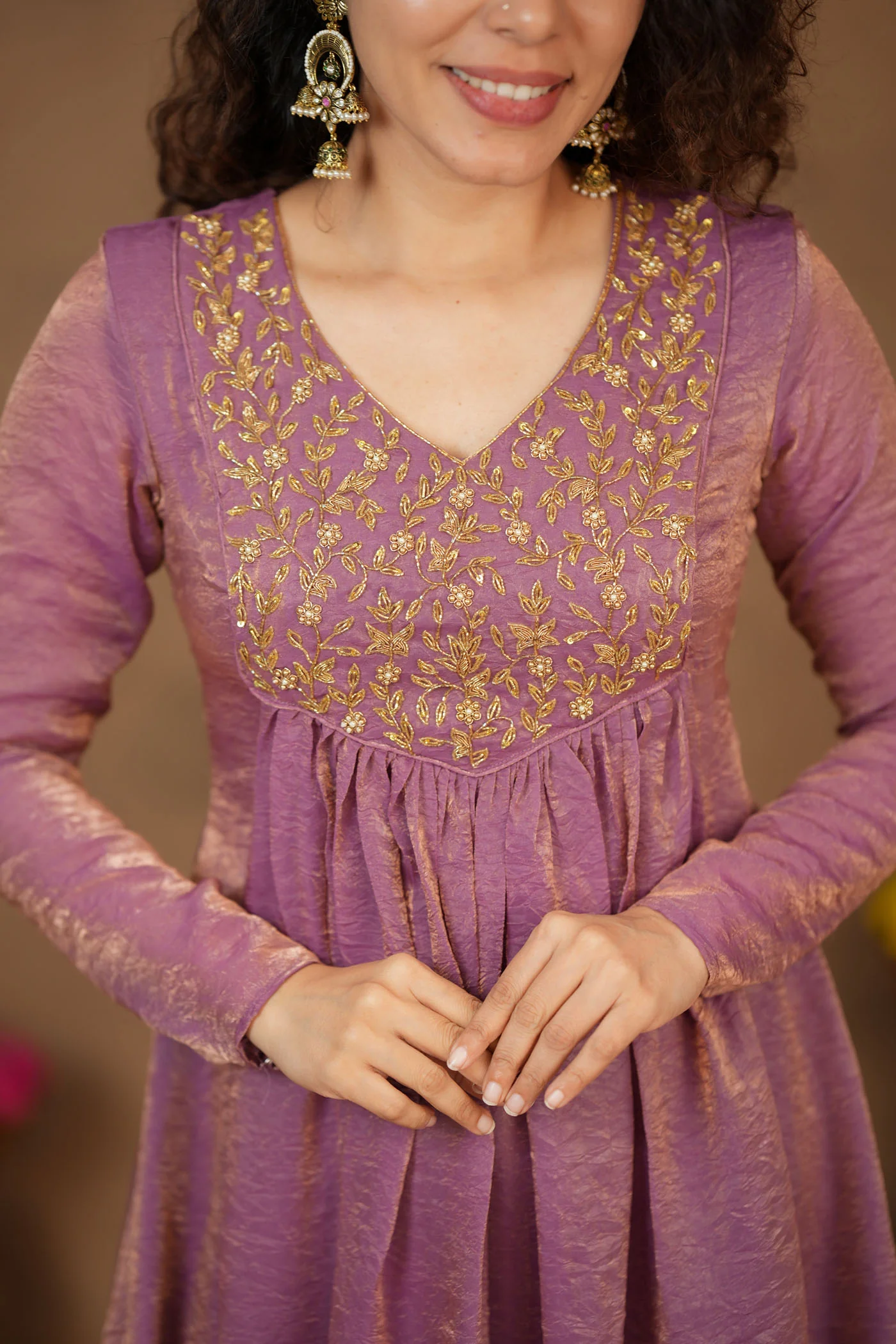 Upasanna Pastel Pink Kurta Set (Set of 2) - Image 20