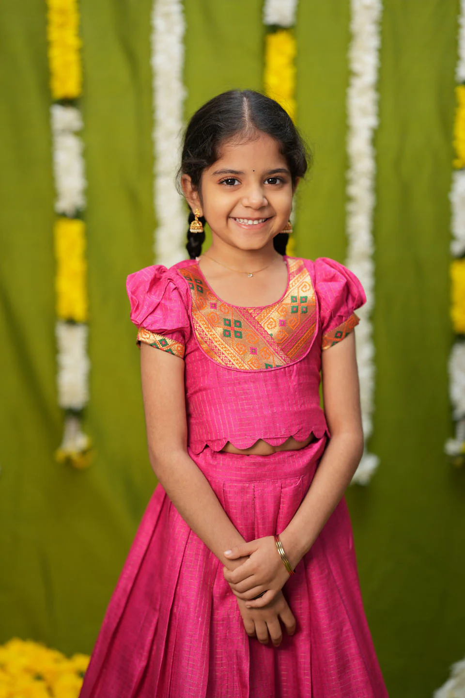 Hamsini Pink lehenga mini - Image 7
