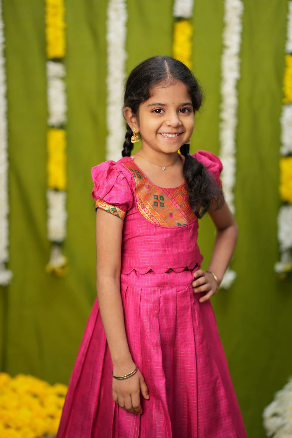 Hamsini Pink lehenga mini - Image 8