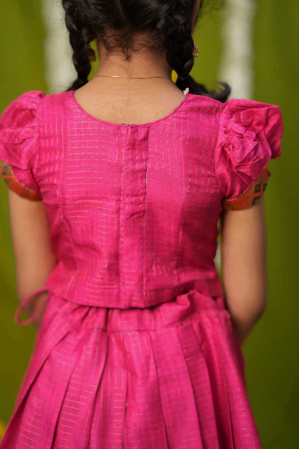 Hamsini Pink lehenga mini - Image 3