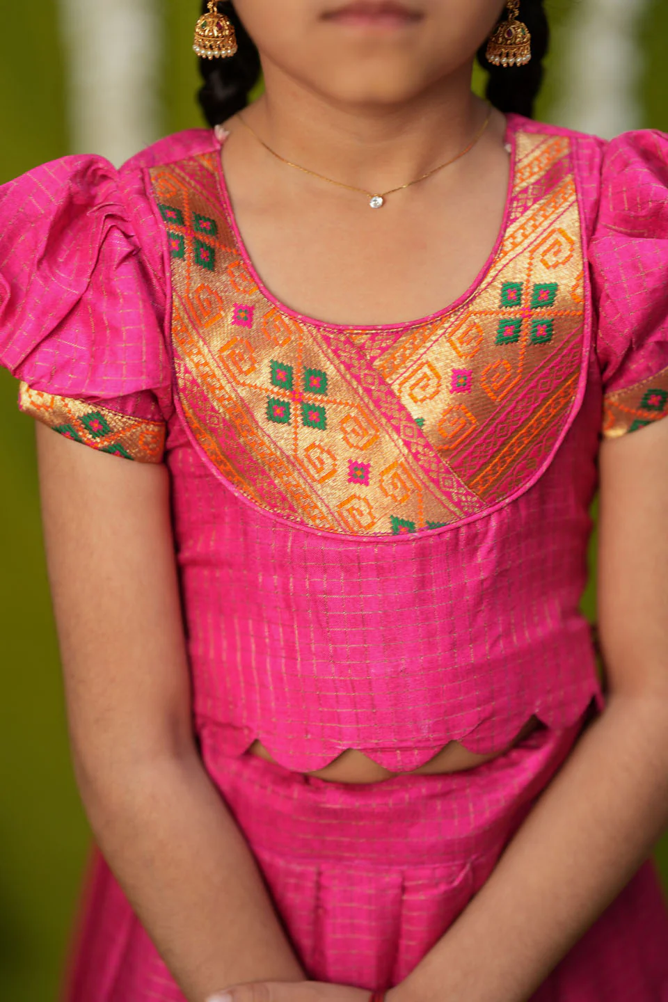 Hamsini Pink lehenga mini - Image 5