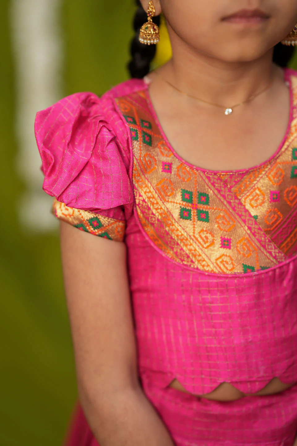 Hamsini Pink lehenga mini - Image 4