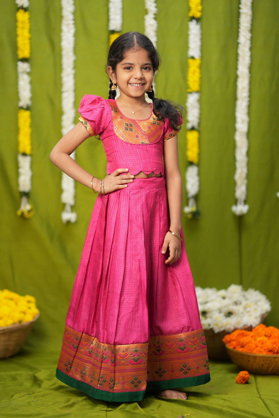 Hamsini Pink lehenga mini - Image 14