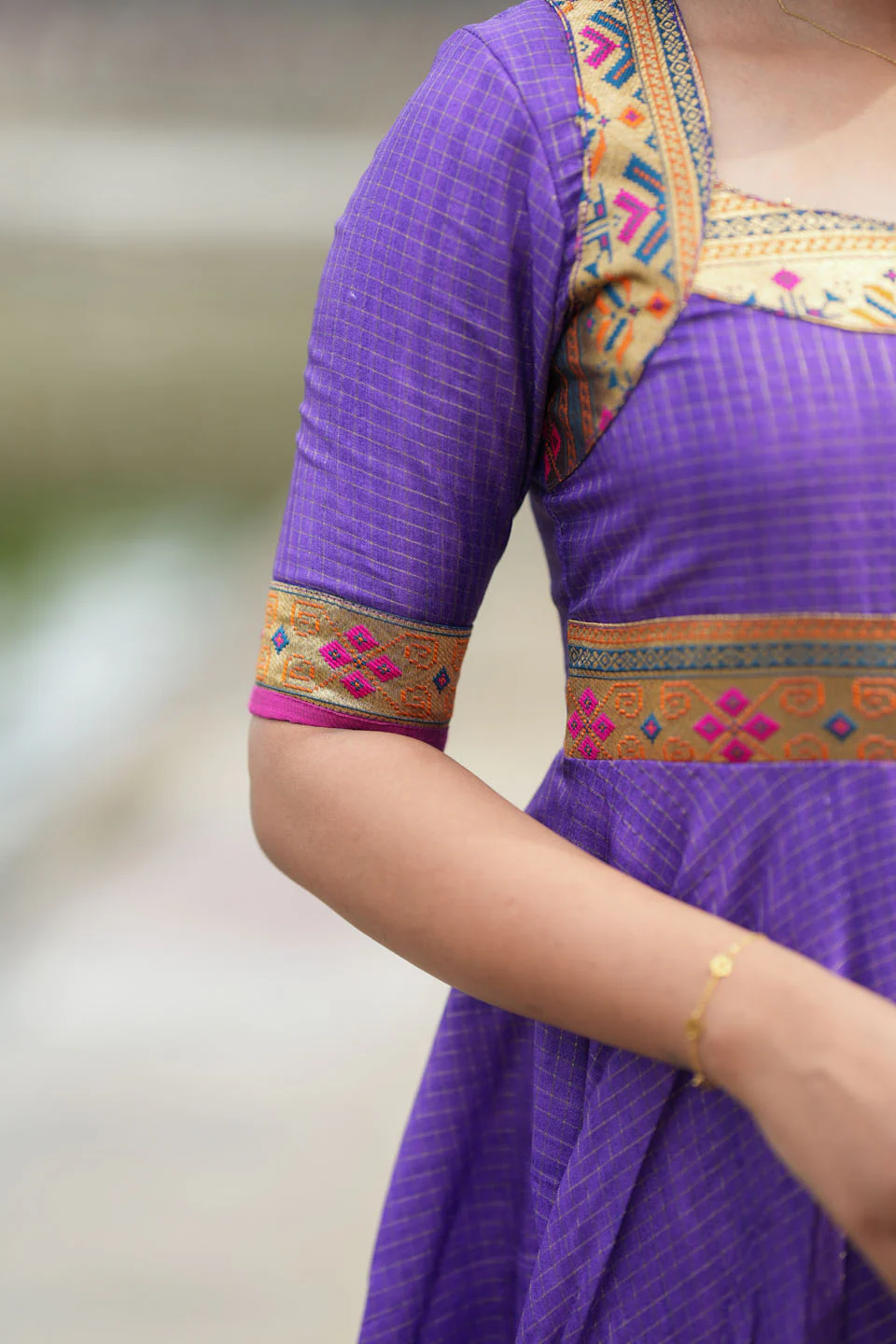 Vaishali Violet maxi Dress - Image 13