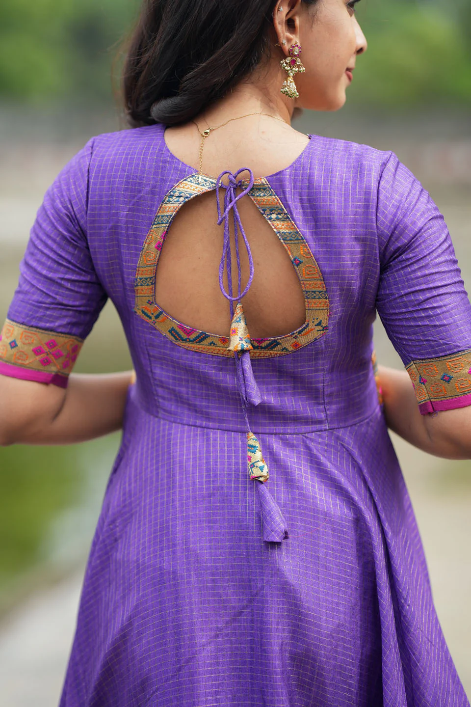 Vaishali Violet maxi Dress - Image 14