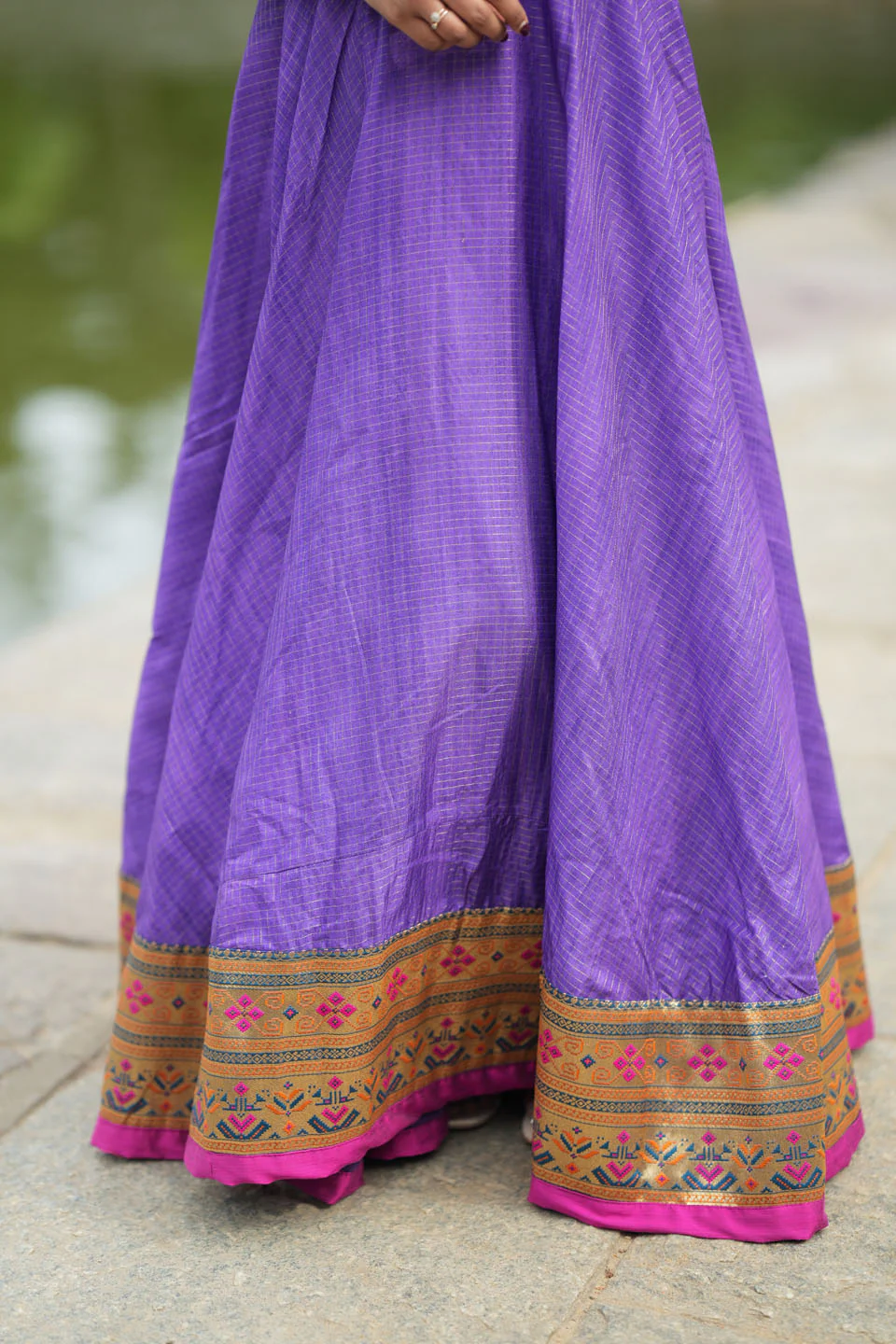 Vaishali Violet maxi Dress - Image 3