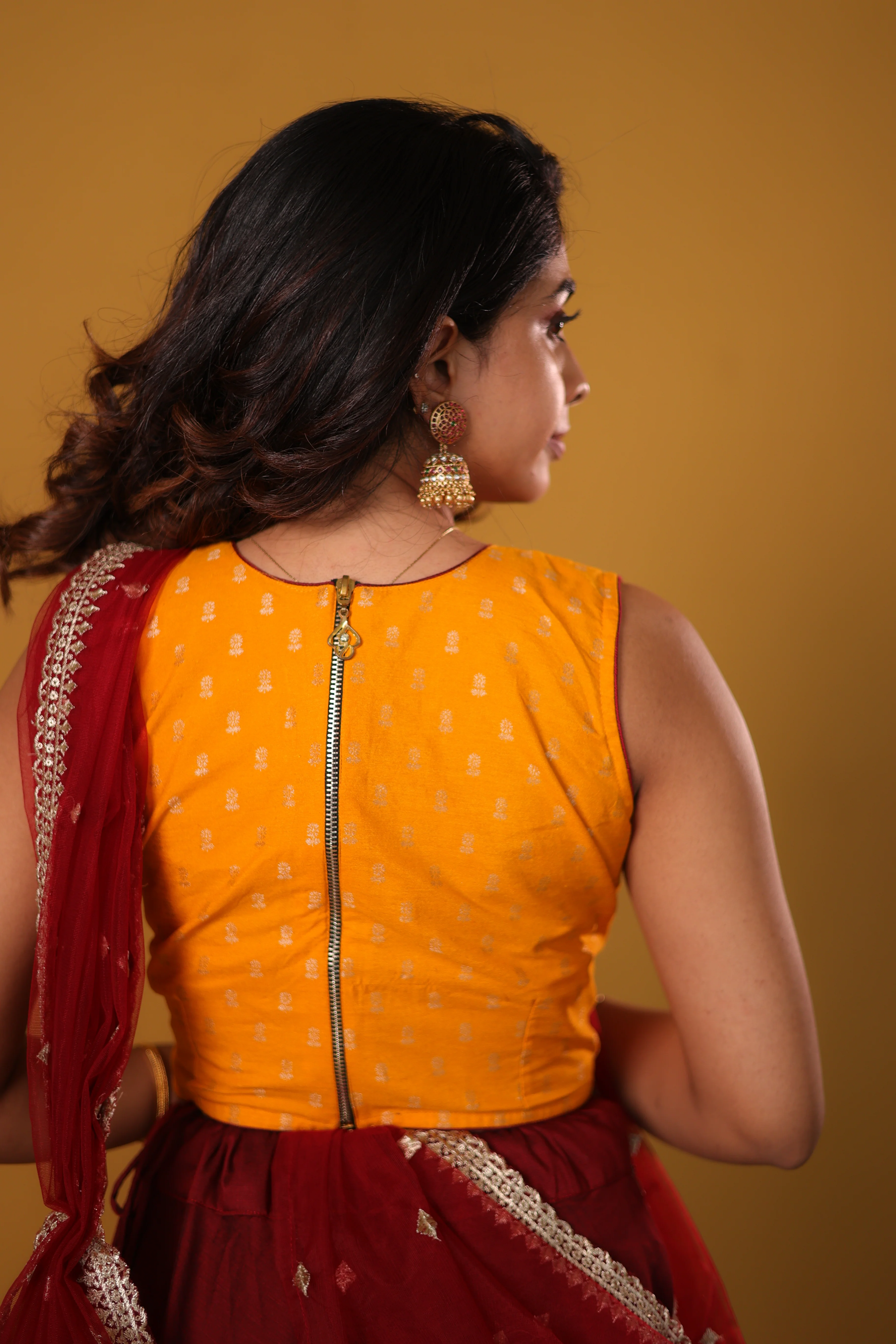 Vandana Mustard & Maroon - Image 24