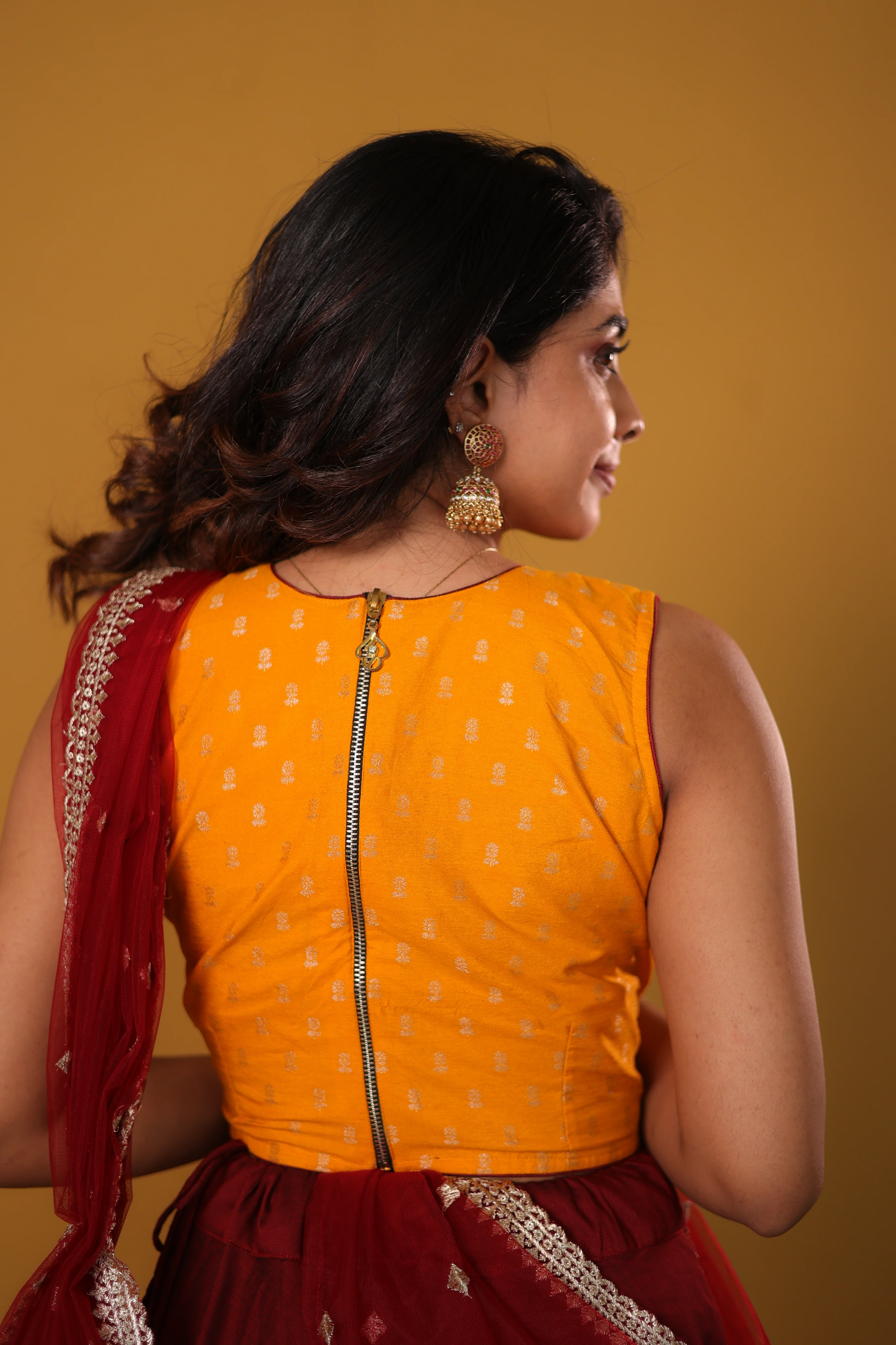 Vandana Mustard & Maroon - Image 26