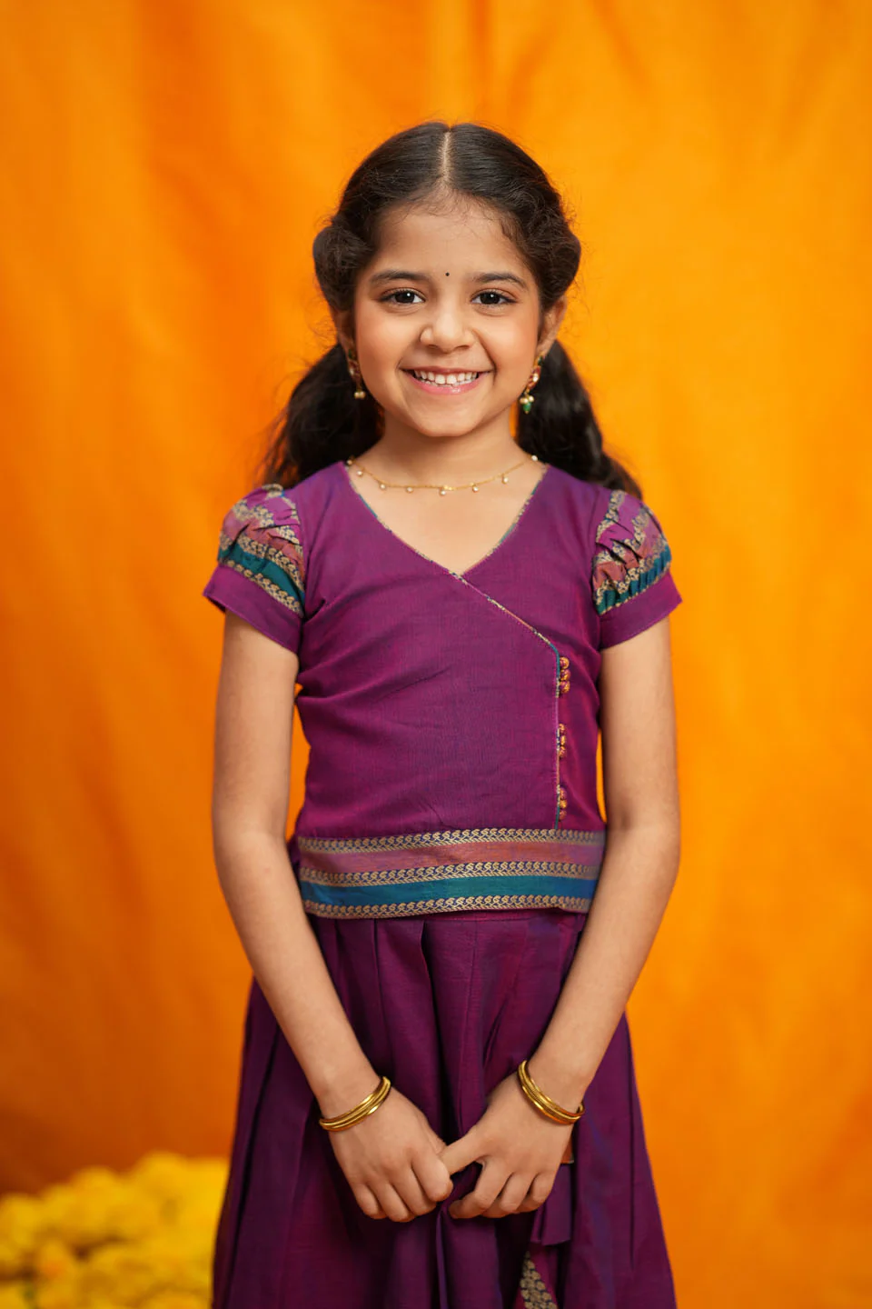 Vanika Magenta Handloom Kids Mini - Image 10