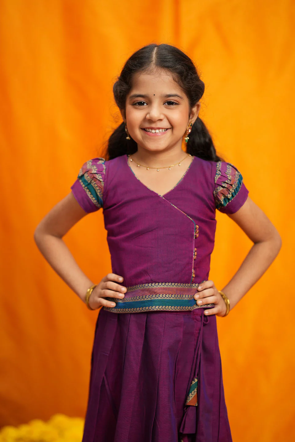 Vanika Magenta Handloom Kids Mini - Image 6