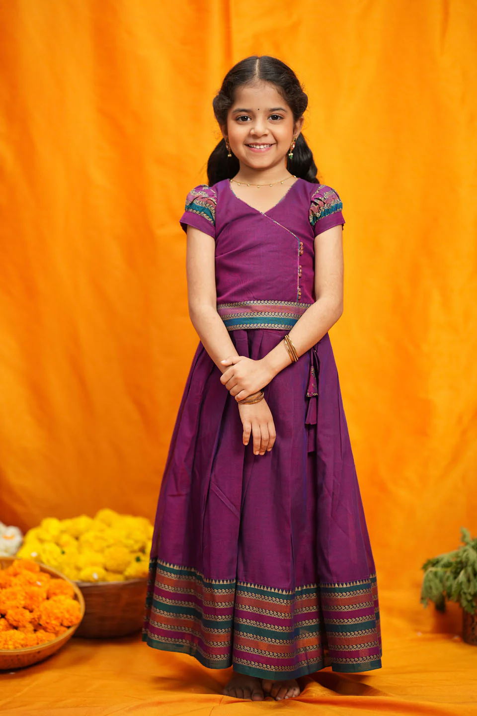 Vanika Magenta Handloom Kids Mini - Image 8
