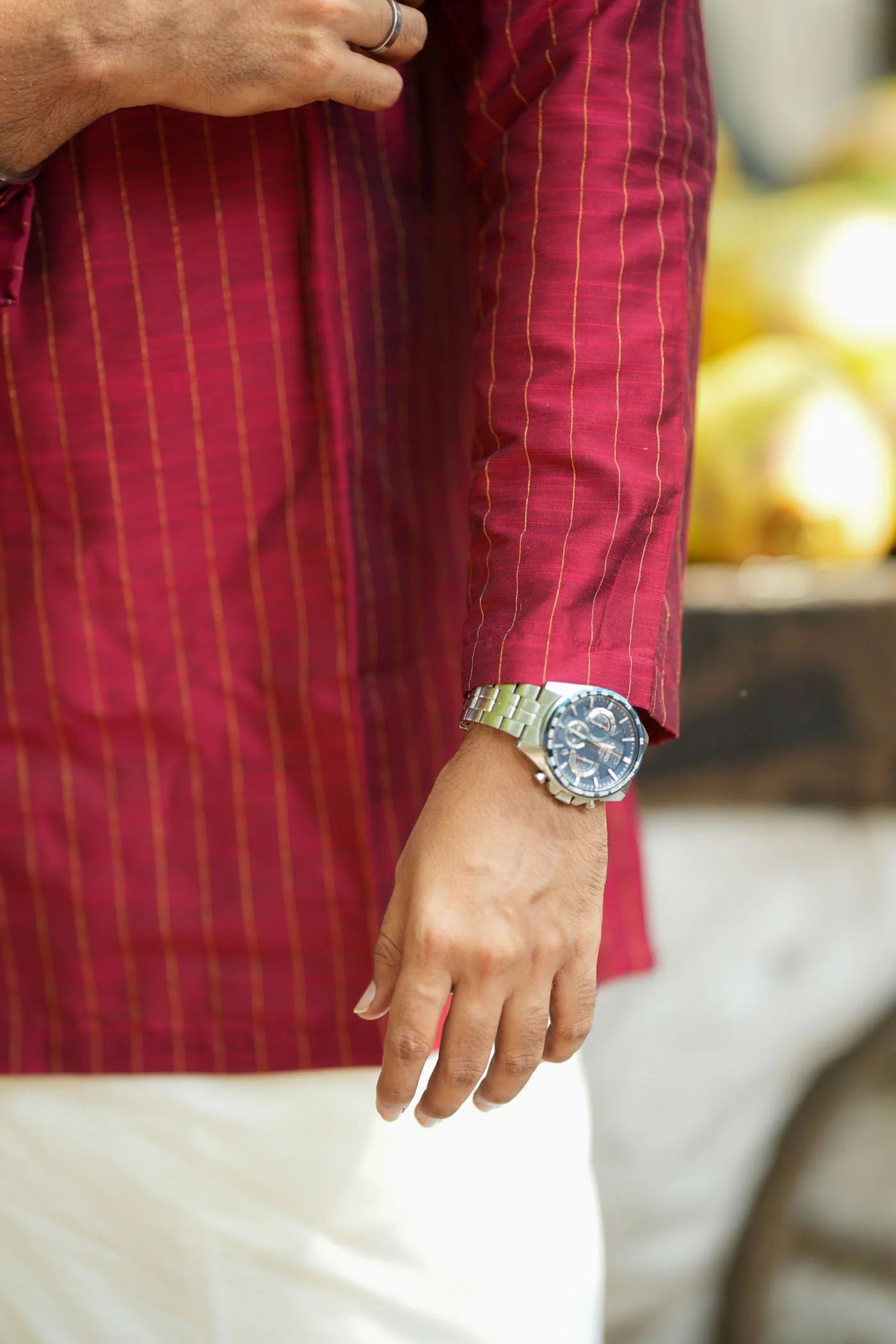 Yaazhan Maroon Shirt (EK) - Image 11