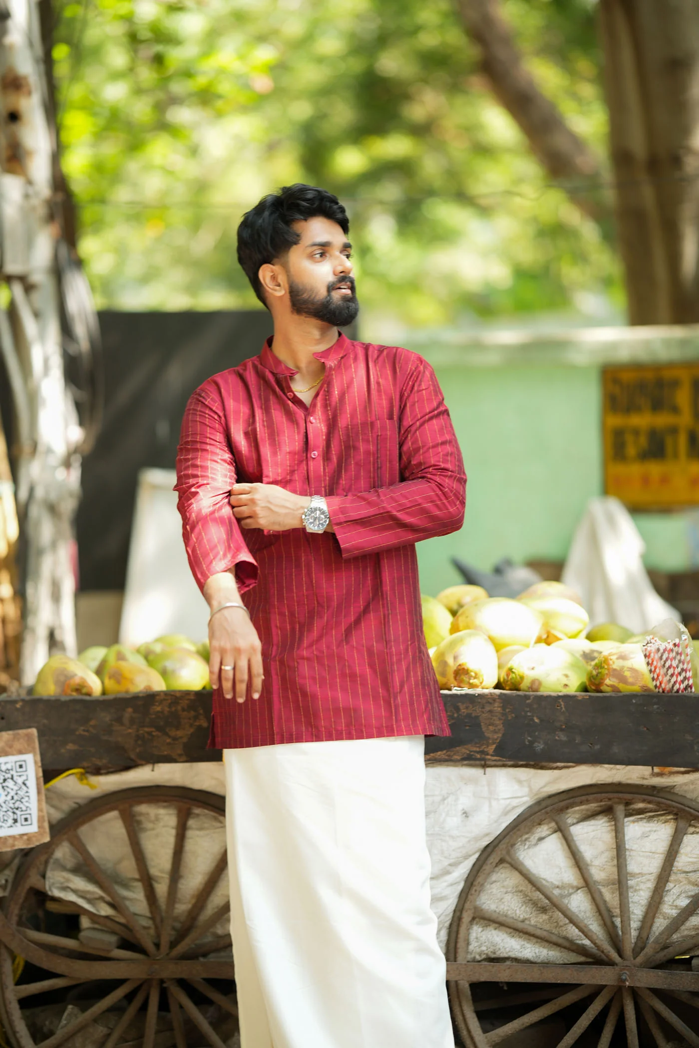 Yaazhan Maroon Shirt (EK) - Image 3