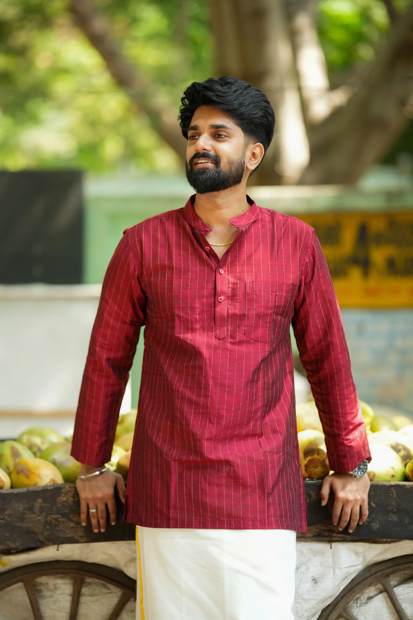 Yaazhan Maroon Shirt (EK) - Image 4
