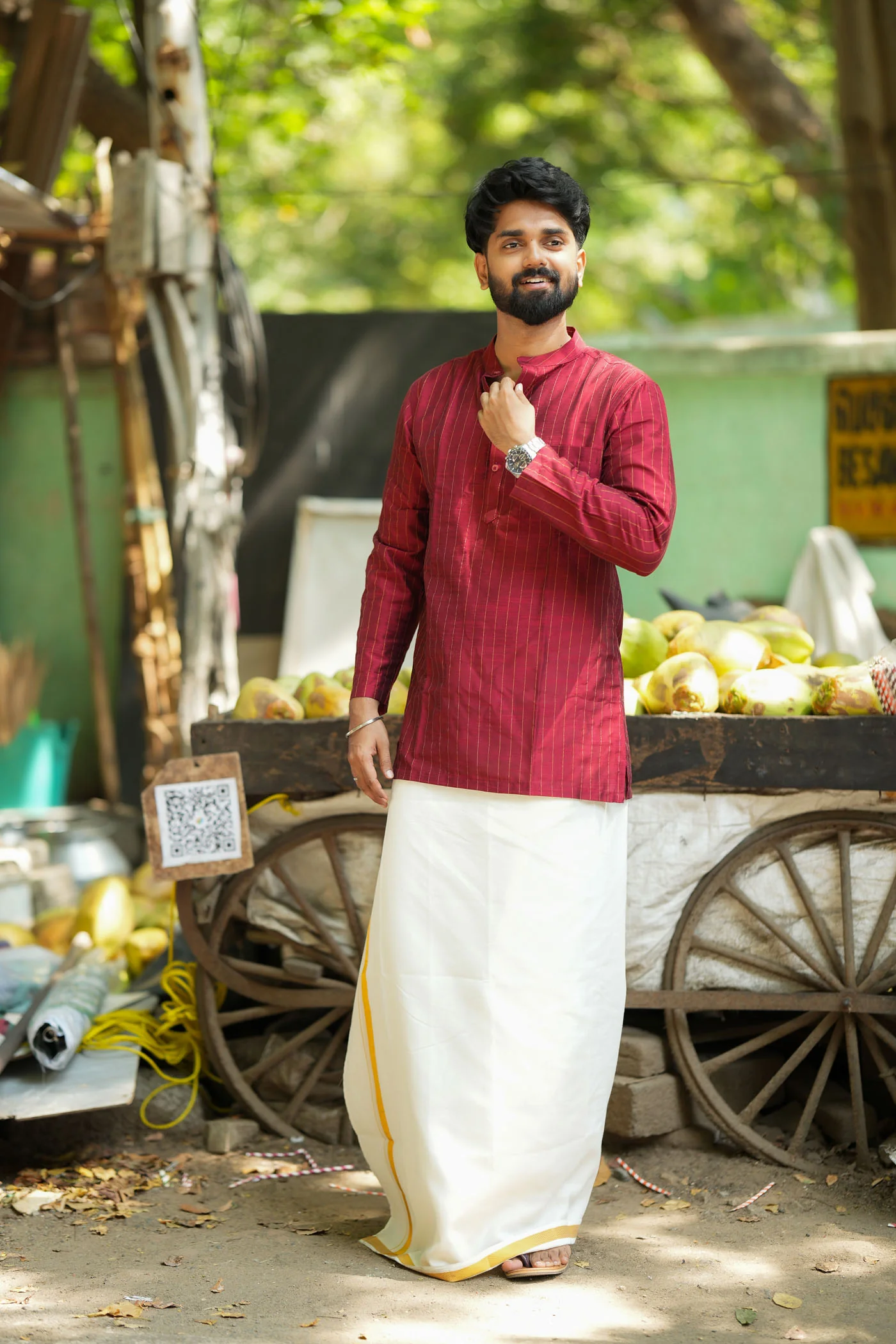 Yaazhan Maroon Shirt (EK) - Image 5