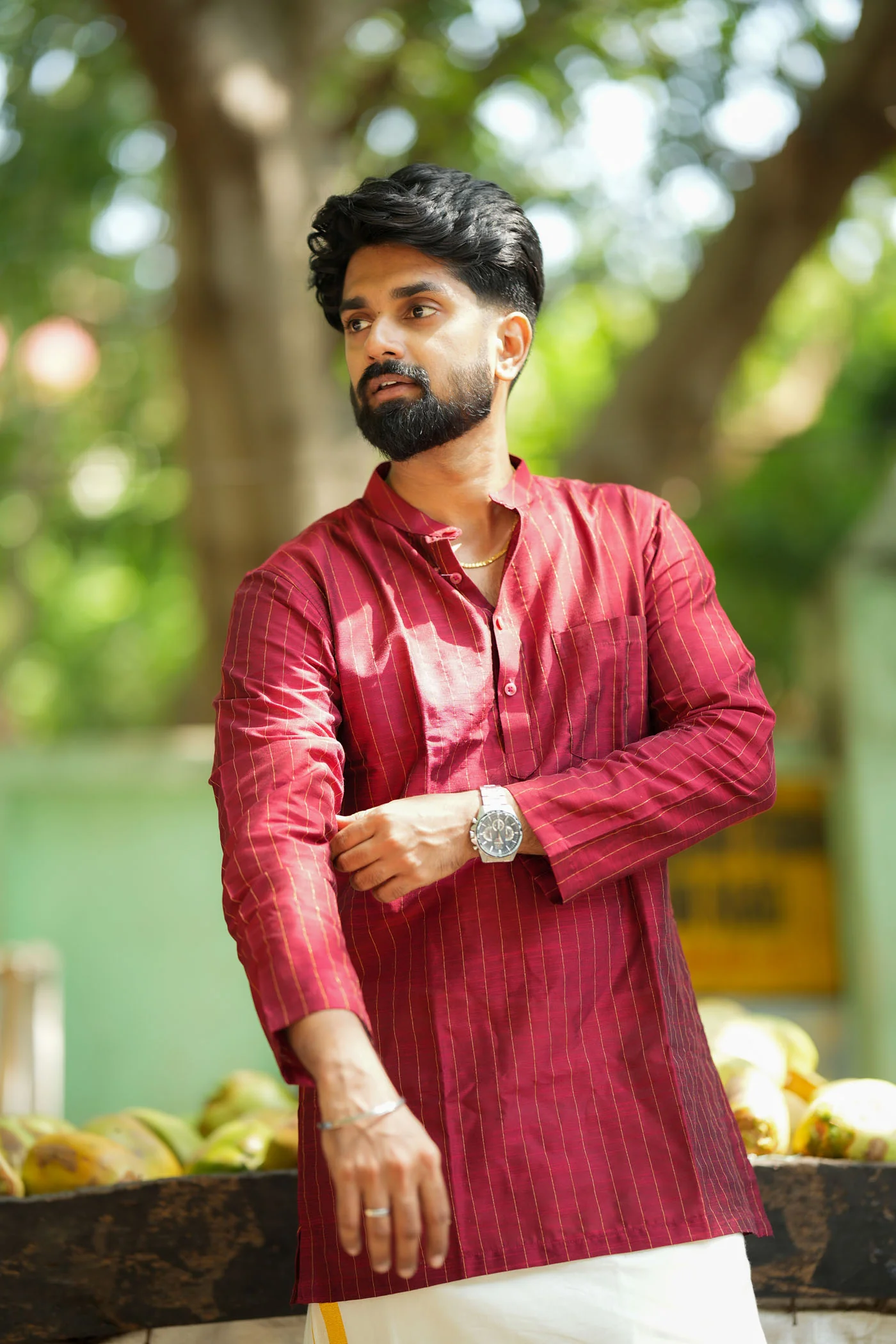 Yaazhan Maroon Shirt (EK) - Image 6