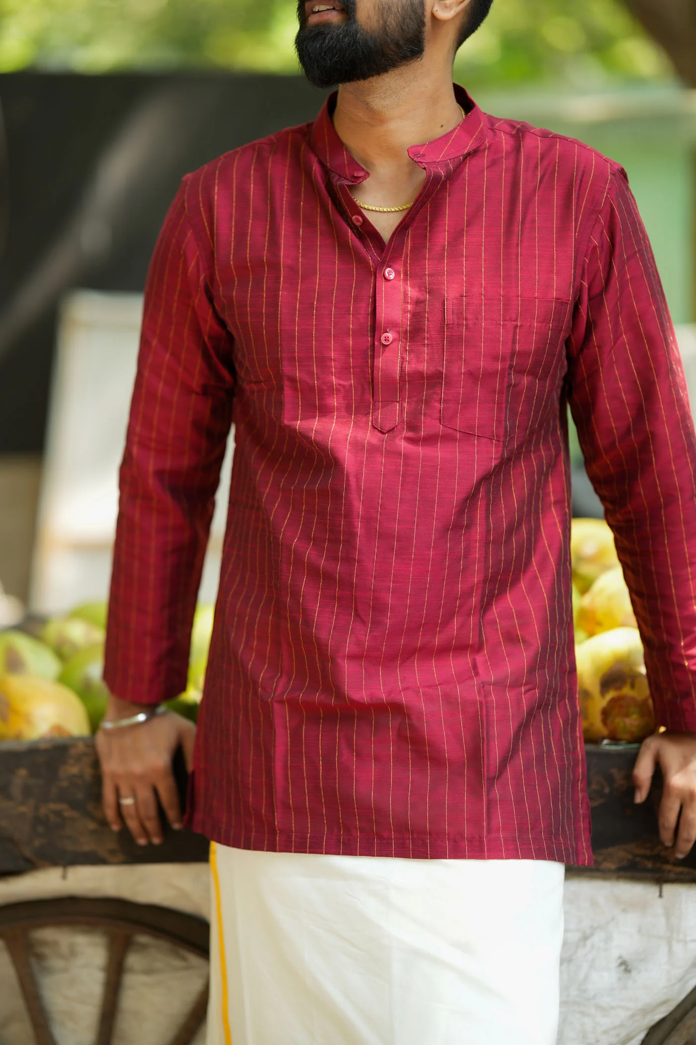Yaazhan Maroon Shirt (EK) - Image 8