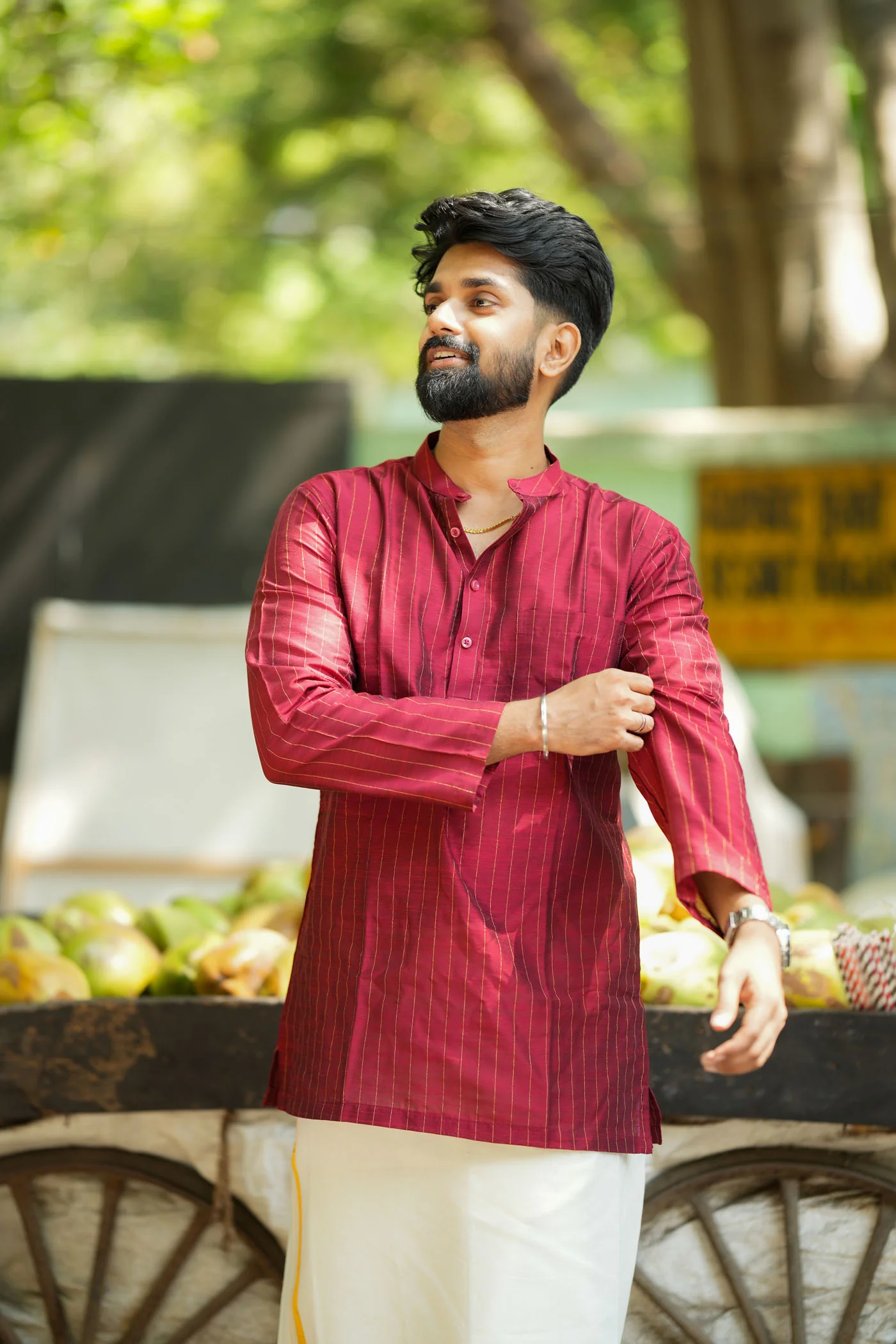 Yaazhan Maroon Shirt (EK) - Image 9