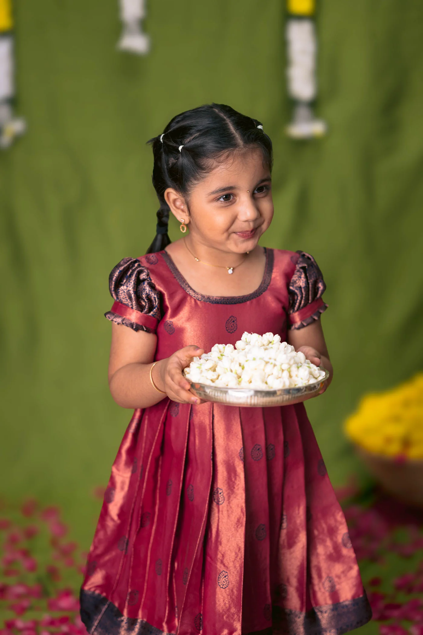 Yamini Deep Peach Frock Mini - Image 5