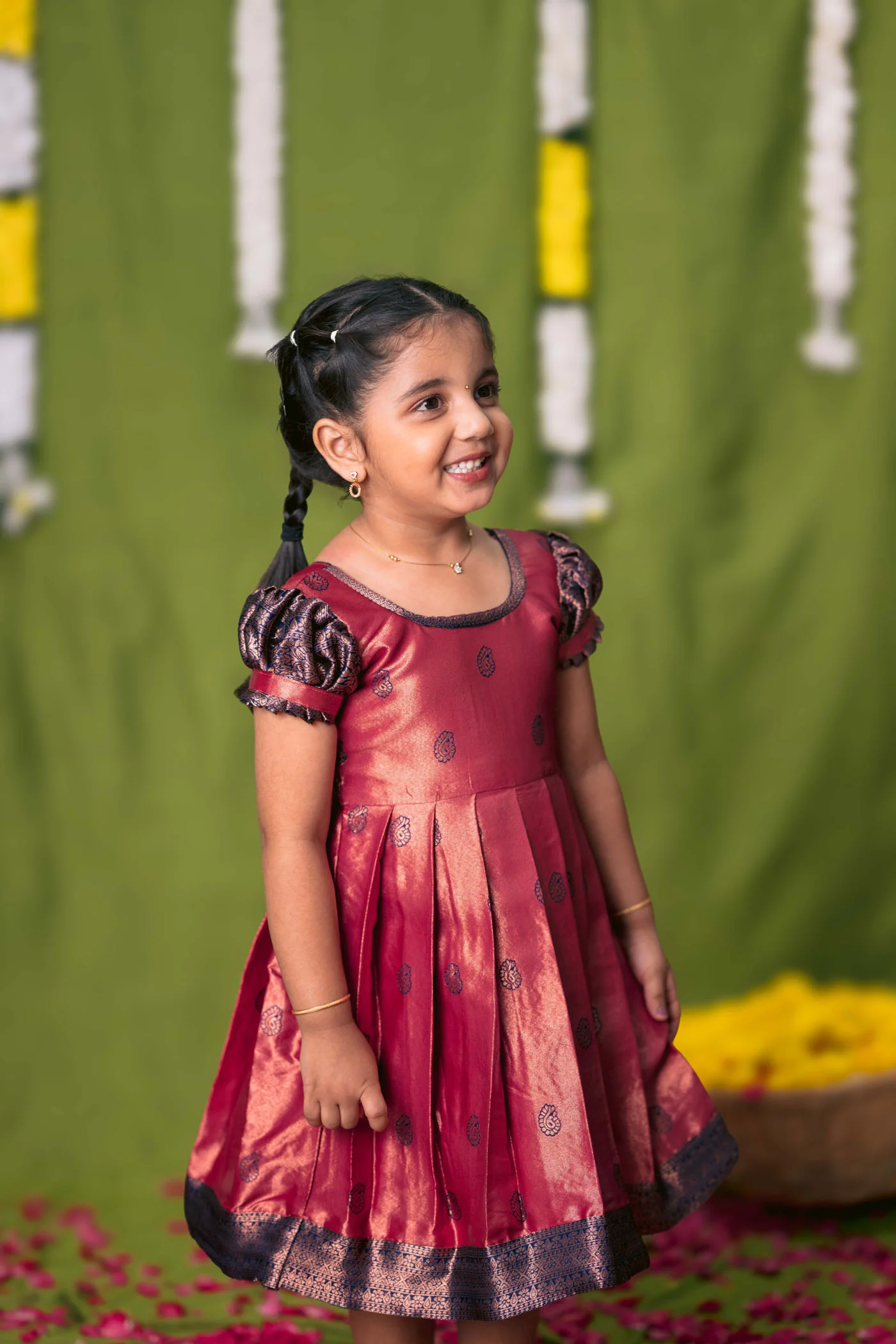 Yamini Deep Peach Frock Mini - Image 7