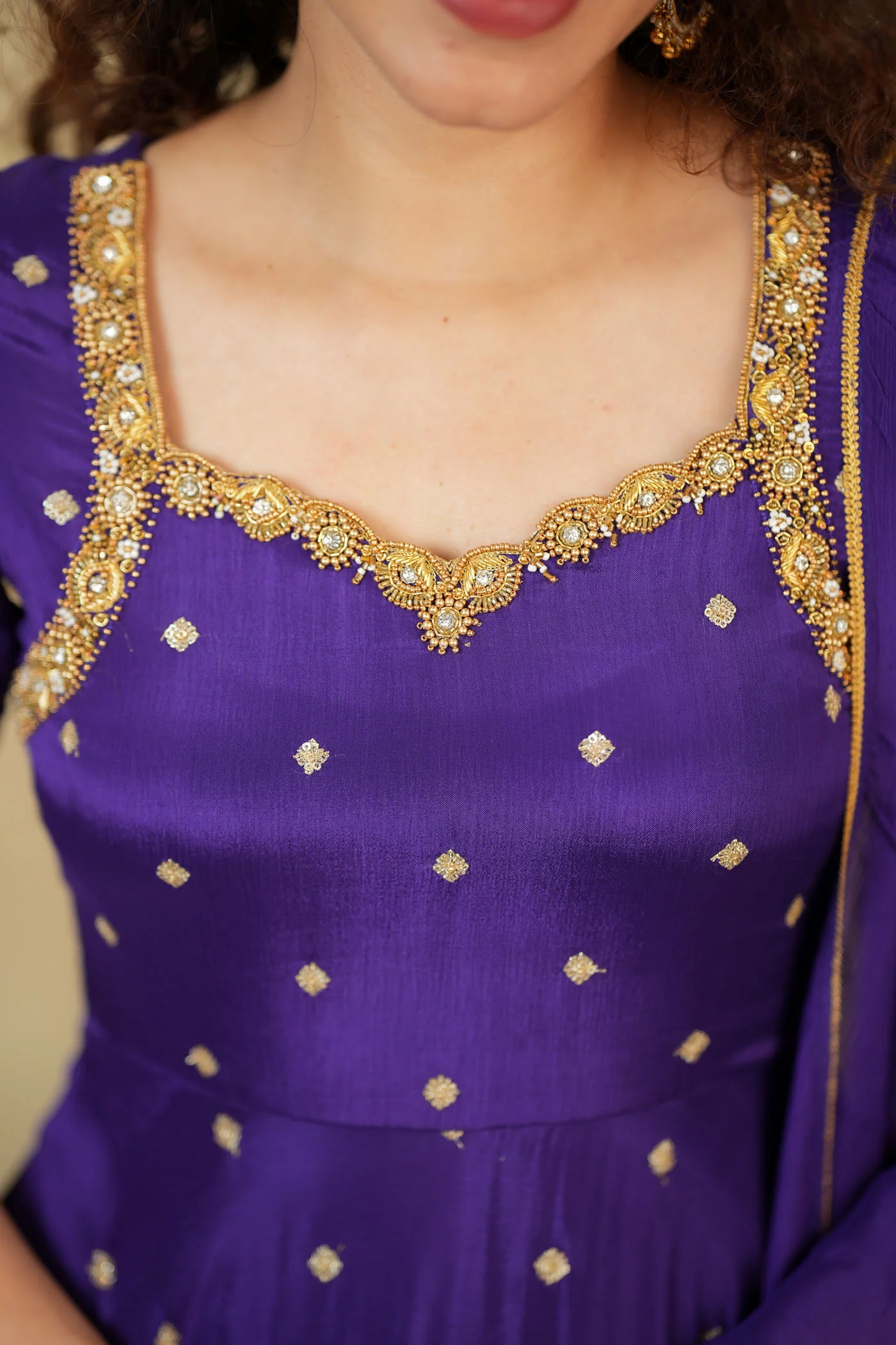 Yamuna Purple Maxi Dress (Set of 2) - Image 10