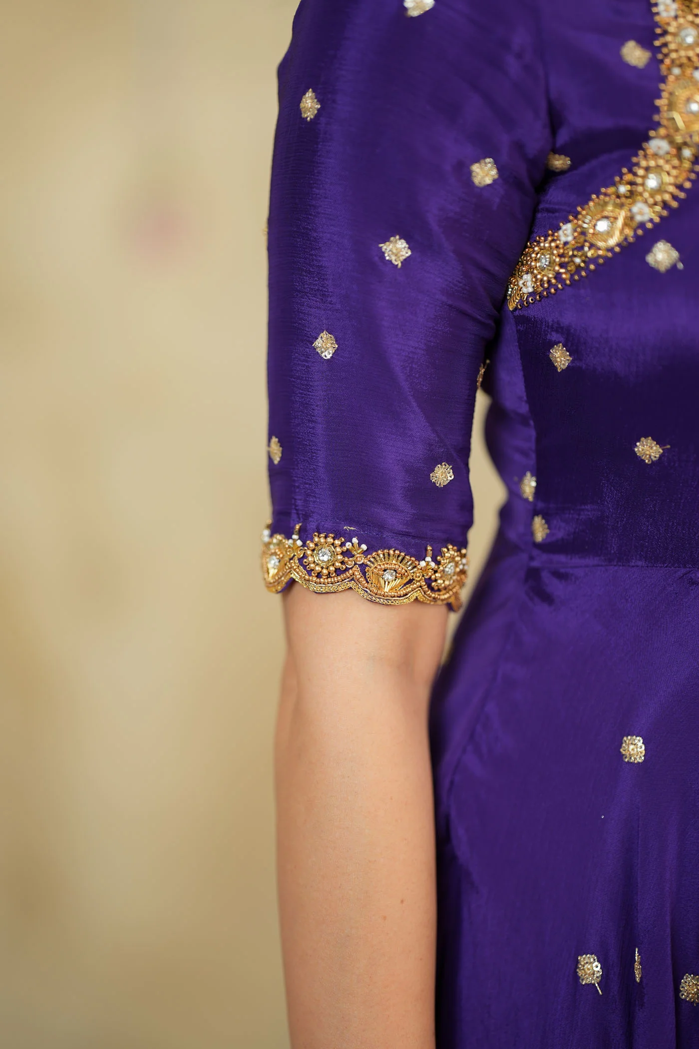Yamuna Purple Maxi Dress (Set of 2) - Image 12