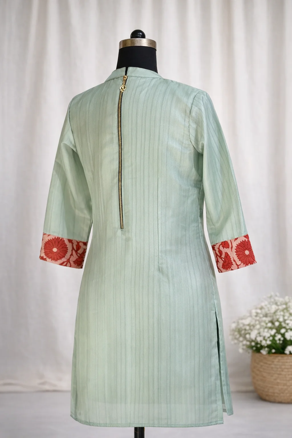 Zara Ice Blue Kurti - Image 4